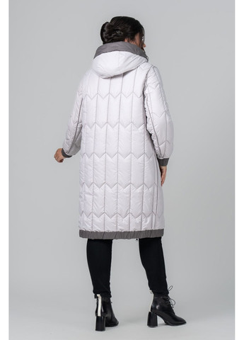 Белая зимняя двухстороннее пальто еврозима all posa (ap102096p) A'll Posa