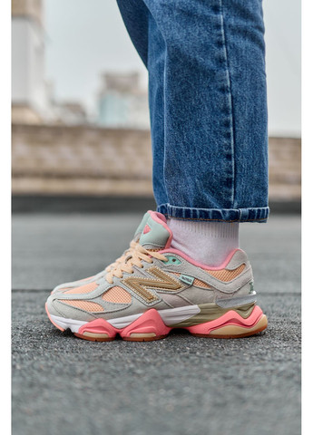 Цветные демисезонные кроссовки мужские new balance 9060 joe freshgoods inside voices baby shower blue нью беланс 9060 No Brand
