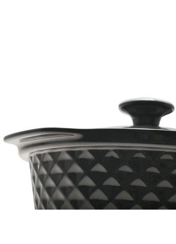 Марміт керамічний KM-6425 24х21х8 см 1.5 л чорний Kamille (324623885)