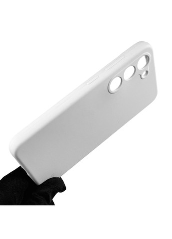 Чехол для Galaxy S23 (SM-S911B) силиконовый с микрофиброй нескользящий на самсунг с23 белый Samsung (366385731)