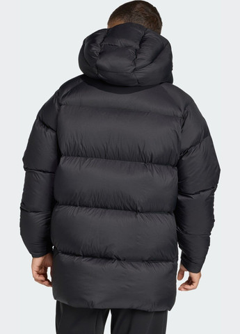 Черная демисезонная куртка myshelter climawarm down adidas