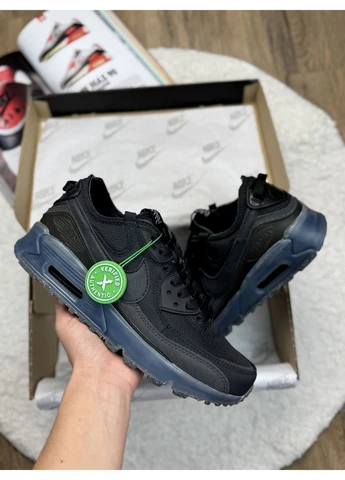 КРОССОВКИ ЖЕНСКИЕ NIKE AIR MAX 90 X TERRASCAPE BLACK BLUE НАЙК АИР МАКС 90 ЧЕРНЫЕ No Brand чёрные демисезоны (392004034)