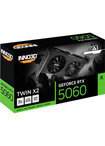 Відеокарта GeForce RTX5060 TWIN X2 8GB 128bit 2280/28000MHz (N50602-08D7-195071N) Inno3D (341679314)