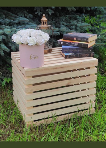 Столик до шезлонга, стіл садовий терасний дерев'яний No Brand (316256928)