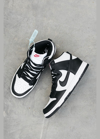 Чорно-білі кросівки унісекс Nike SB Dunk High "Panda"