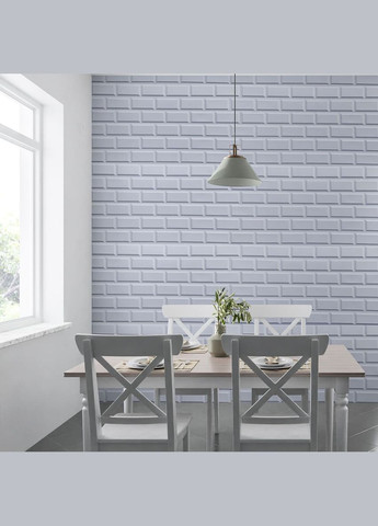 Декоративна ПВХ панель біла клінкерна цегла SW-00001431 960х480х4мм Sticker Wall (298284313)