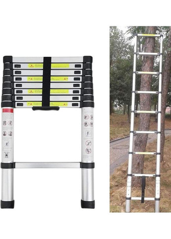 Алюминиевая телескопическая лестница-трансформер высота 2.6 м (2104618748) Stanley (370606381)