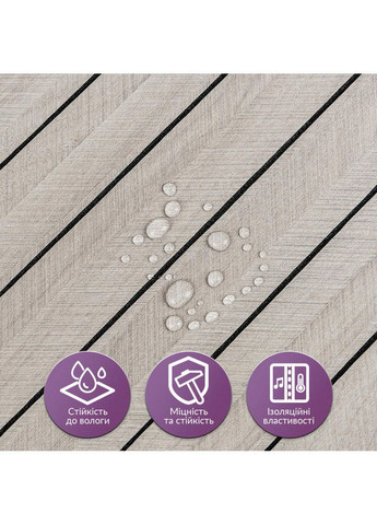 Покриття вінілове самоклеюче 3D рейки 600х600х2,8мм SW-00003244 Sticker Wall (366072787)