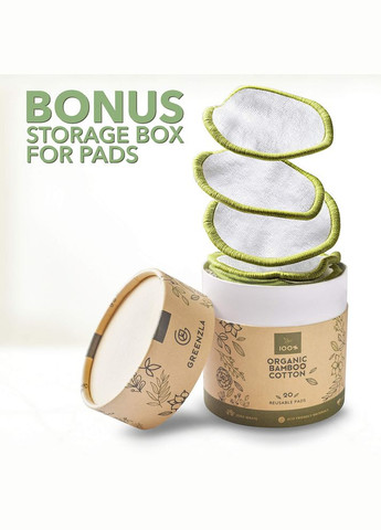 СПОНЖИ из Бамбукового Волокна 20 шт + 2 мешка для Хранения и Стирки + Бокс Comshop (301219822)