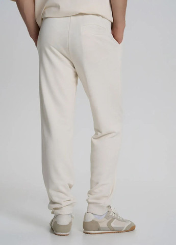 Светло-бежевые спортивные демисезонные джоггеры брюки Роза