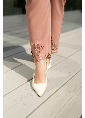 Костюм діловий, з завуженими штанами " Піджак з вишивкою" мод ВДЖВ- 1041, пудровий, 52-54 No Brand (355469627)