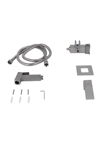 Набор для гигиенического душа Kubis 111 Nickel LDKUB111NKS46106 прямоугольный LIDZ (397566884)