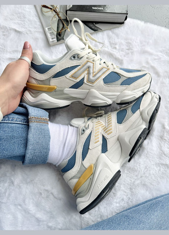 Кросівки жіночі і чоловічі New Balance 9060 Beige Blue | Нью Беланс 9060 бежеві No Brand бежеві демісезони (341089777)