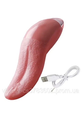 Оральний вібратор-язик для куні, вібратор у формі язика для клітора 10 режимів, USB-зарядка No Brand (367102340)