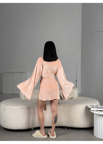 Женский велюровый халат No Brand (362575100)