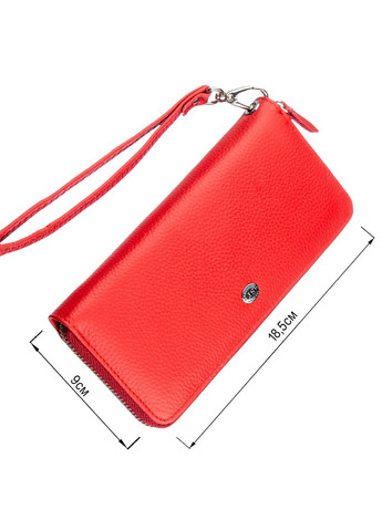 Женский клатч на молнии 9х18,5 см 18931 st leather (329196389)