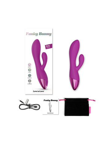 Вибратор кролик FUNKY BUNNY SWEET ORCHID вибромассажер для женщин для точки G и клитора Love To Love (298350061)