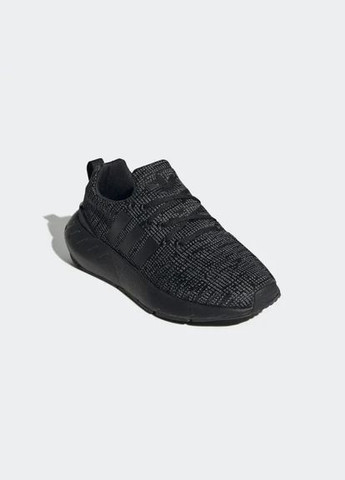 Кроссовки Swift Run 22 Core Black Grey Five Cloud White adidas чёрные лето (302898156)