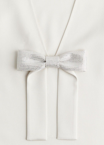 Белое праздничный платье H&M однотонное