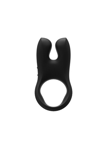 Ерекційне віброкільце з подвійною стимуляцією клітора NŌS black, 2 мотори Fun Factory (369948319)