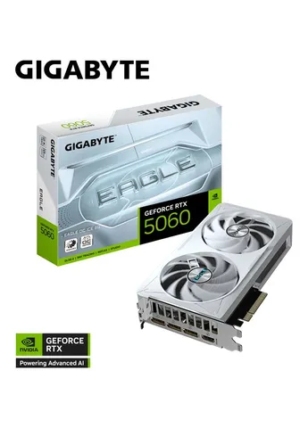 Видеокарта GeForce RTX5060 8Gb EAGLE OC ICE (GV-N5060EAGLEOC ICE-8GD) Gigabyte (379430688)