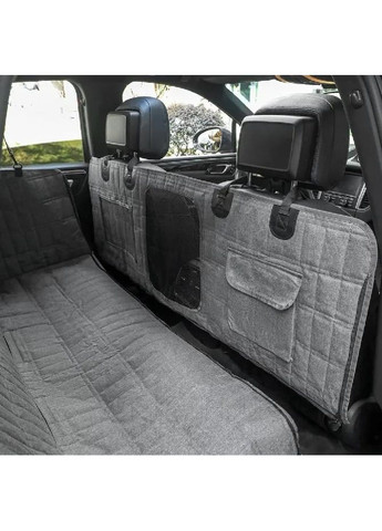 Автогамак накидка переноска органайзер разборной для собак животных на заднее сидение автомобиля машины (477065-Prob) Серый Unbranded (294182747)