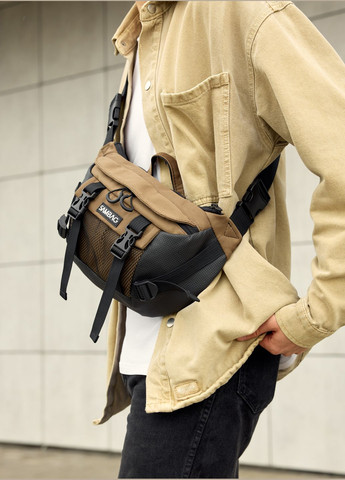 Мужская поясная сумка бананка для планшета Sambag (323459310)