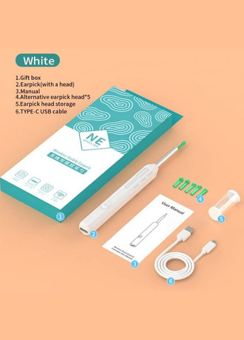 Очиститель ушей с камерой NATFIRE NE17 прибор для удаления ушной серы с отоскопом (2104618531) No Brand (336213344)