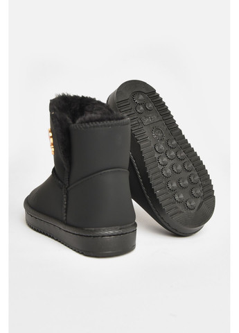 Черные угги детские для девочки черного цвета Let's Shop