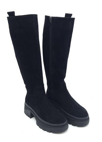 Жіночі чоботи єврозима чорні замшеві MR-19-3 23,5 см (р) Morento (271828051)