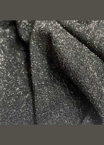 Тканина трикотаж із люрексом чорний пог. м. No Brand (329743653)