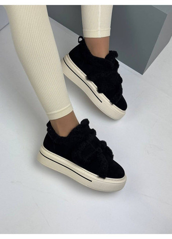 Зимние 550 ботинки автоледи зимние черные замшевые Hengji из натуральной замши