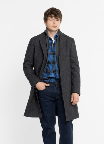 Сіре зимнє Пальто чоловіче сіре Arber