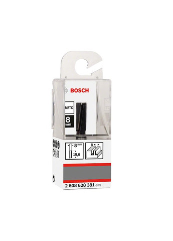Пазова фреза (8х8х51 мм) Standard for Wood пряма кінцева (21767) Bosch (290253648)
