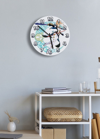 Годинник настінний аніме Genshin 2 круглий No Brand (328089288)