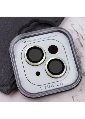 Защитное стекло Metal Classic на камеру для Apple iPhone 15 (6.1") / 15 Plus (6.7") Light Green No Brand (365750055)