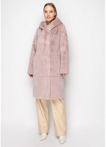 Роскошное Эко-Меховое Пальто 8291M-C айвори SAM S Samange (367724851)