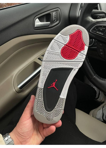 КРОССОВКИ ЖЕНСКИЕ NIKE AIR JORDAN 4 INFARED НАЙК АИР ДЖОРДАН No Brand белые демисезоны (367176564)