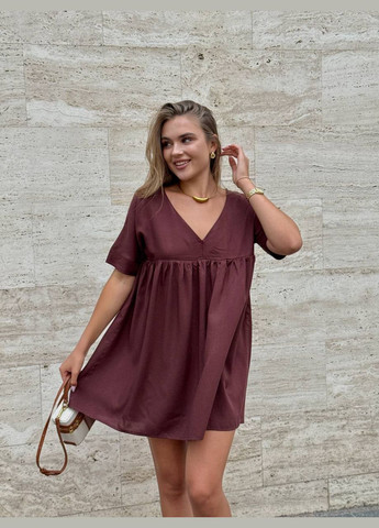 Коричнева повсякденний жіноча сукня-комбінезон кльош Avanti леопардовий