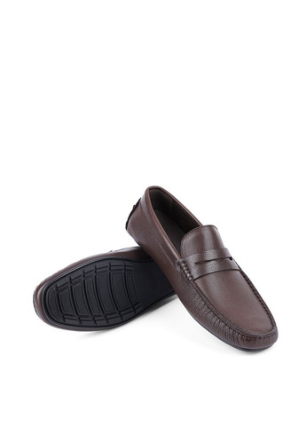 Коричневые мужские мокасины 1102-8a коричневый кожа Miguel Miratez