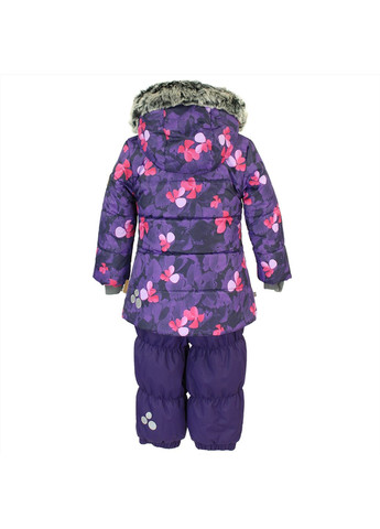 Лиловая комплект для девочек novalla, лилoвый с принтом/тёмно-лилoвый, размер 92 (81053) Huppa 45020030-81053-092