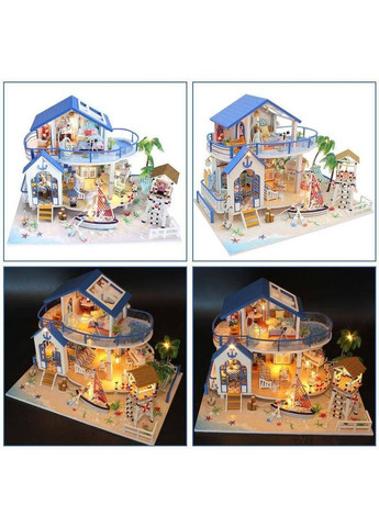 Румбокс Вілла біля моря Інтер'єрний конструктор DIY House Легенди моря Roombox 13844 No Brand (362453035)