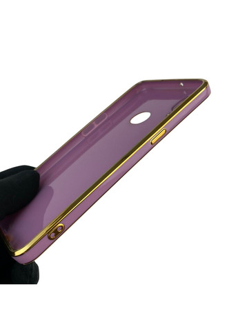 Чохол для Galaxy A10s (SM-A107F) з кільцем MagSafe із золотою окантовкою на самсунг а10с чорничний gs1 Samsung (366235950)