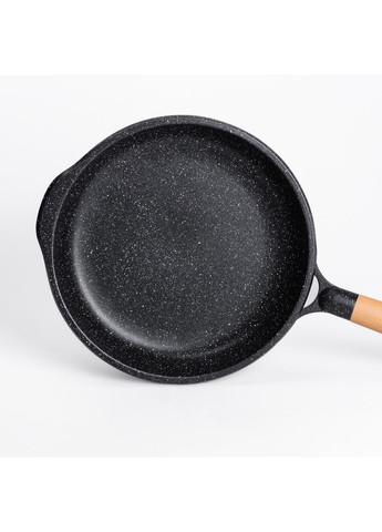 Алюминиевая сковорода 2,8 л с мраморным антипригарным покрытием Ø 28 см толстое дно черный MGC (367724492)