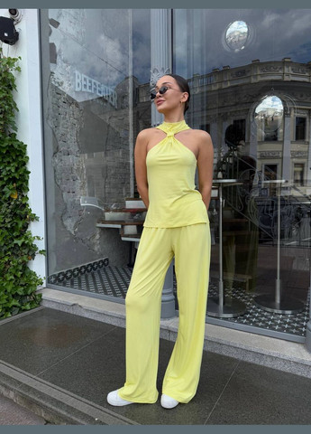 Жiночiй прогулянковий костюм жовтого кольору 33608 Fashion (338538245)