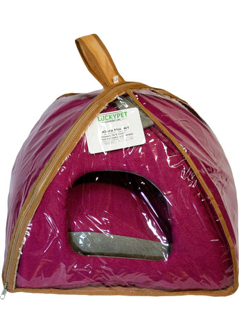 Домик для собак и кошек Юрта Мия №1 39 x 39 x 31 см Фуксия (4820224212807) Lucky Pet (279569224)