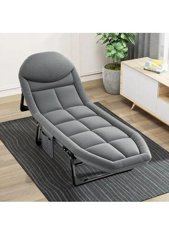 Складаний туристичний шезлонг розкладне ліжко з металевим каркасом портативна розкладачка з навантаженням до 120 кг (RK145) No Brand (361029092)