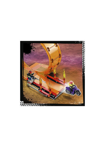 City Stuntz Подвійна петля каскадерської арени 598 деталей (60339) Lego (304055048)