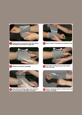 Компресійний бинт, ізраїльський кровоспинний бандаж 6 дюймів, 15 см No Brand (325432564)