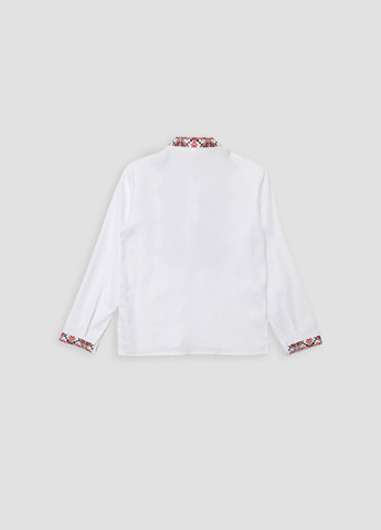 Біла вишиванка для хлопчика колір білий цб-00271160 поплін (322094840)